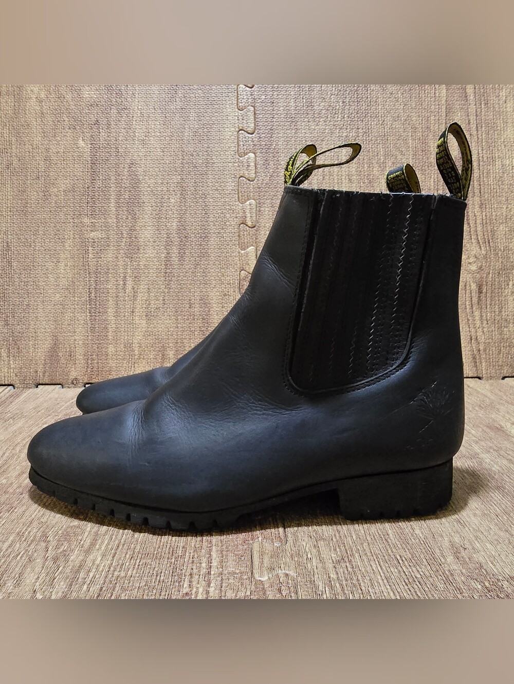 Botines El Agavero Boots Black Chelsea Ankle Handmade Mexico Size 10.5 Mens